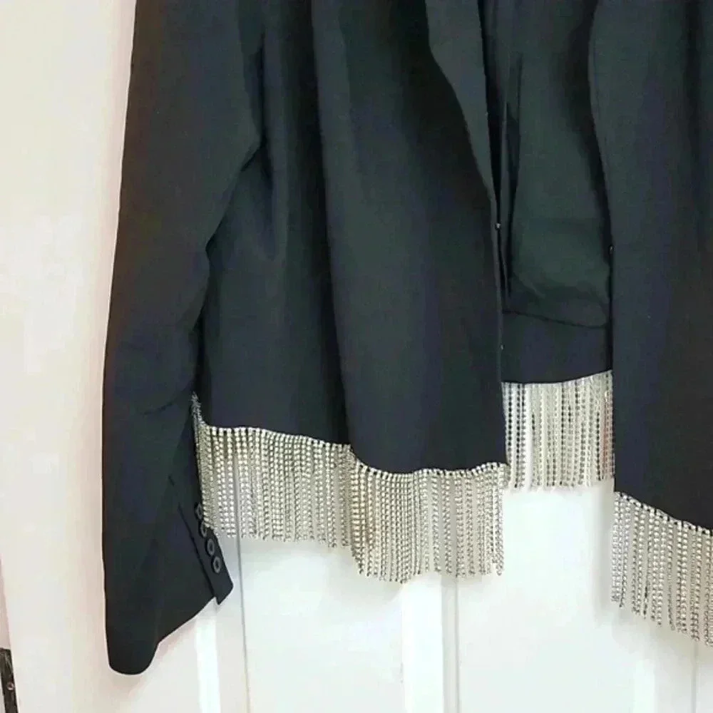 Fashion to Figure Rhinestone Trim Blazer